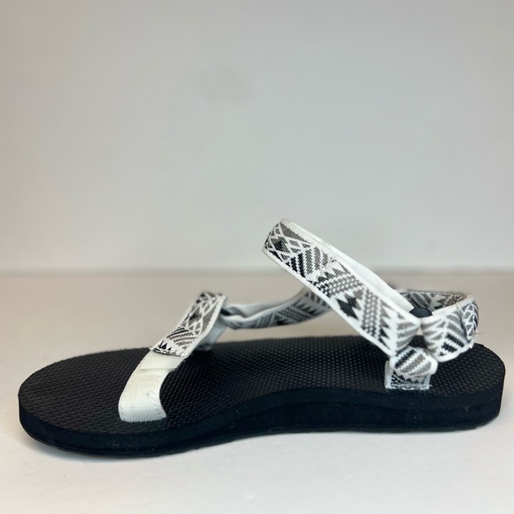 Teva Original Universal Boomerang Sandals Fully Adjustable 1003987 Wh/Blk/Gry 8 - Picture 7 of 11